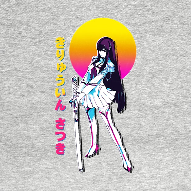 Satsuki Kiryuin Kill la Kill  Anime Vaporwave by BurrolaDiore89